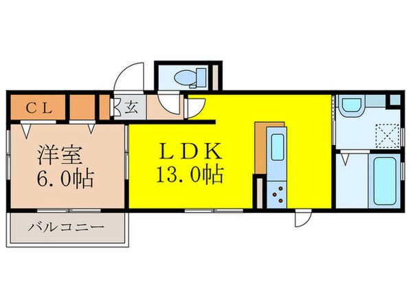 フラハの物件間取画像